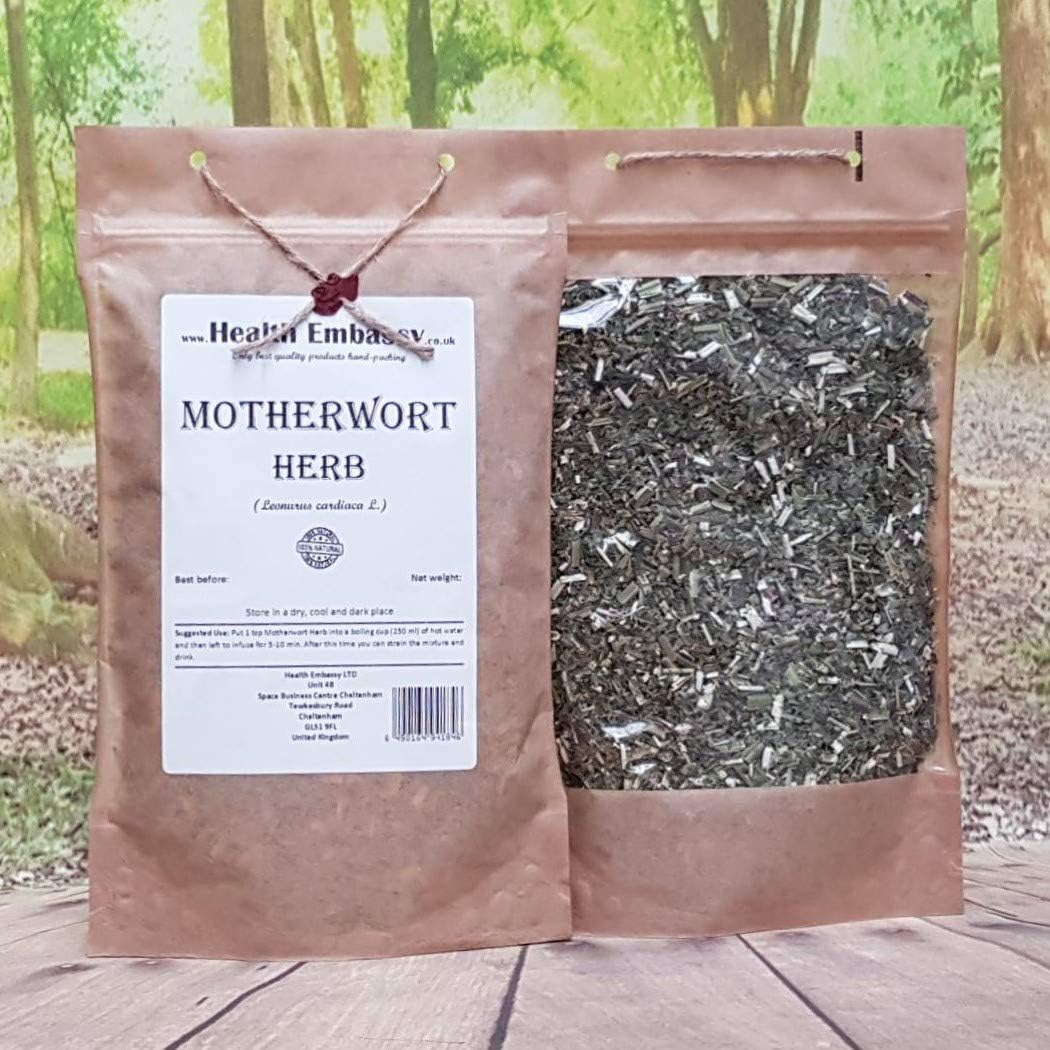 Health Embassy Motherwort Herb | Leonurus Cardiaca L | Herbal Tea (100g)