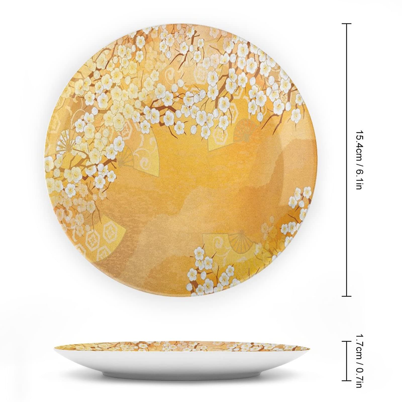 Amazon.com: LIGUTARS Decorative Plates, Asian Print Ornament