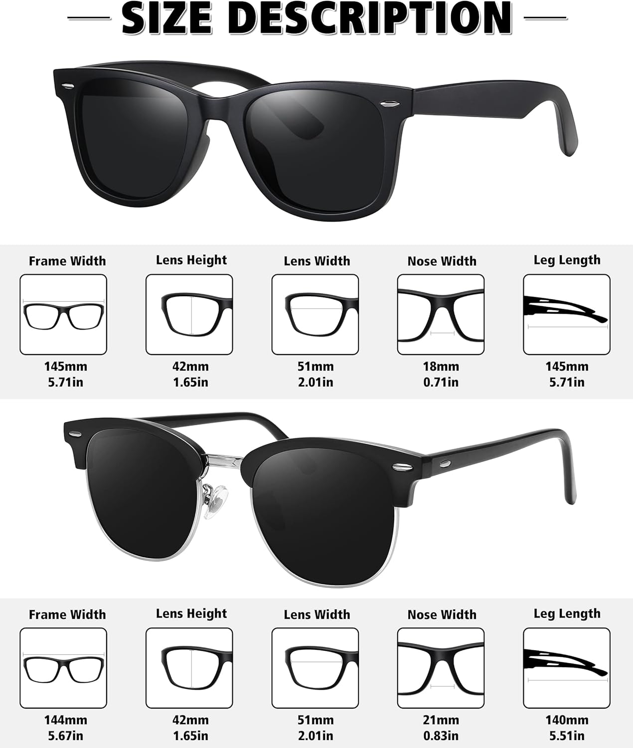 MEETSUN Polarized Sunglasses for Men Women Classic Retro Sun Glasses for Driving Fishing UV Protection - Image 4