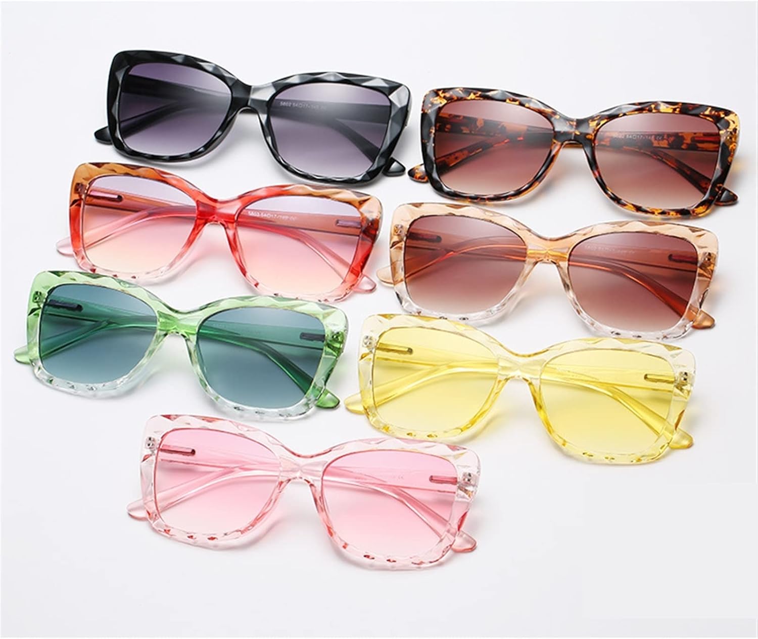 2026 Cat Eye Sunglasses for Men and For Women, Outdoor Holiday Party Sunglasses (Color : F, Size : Medium)