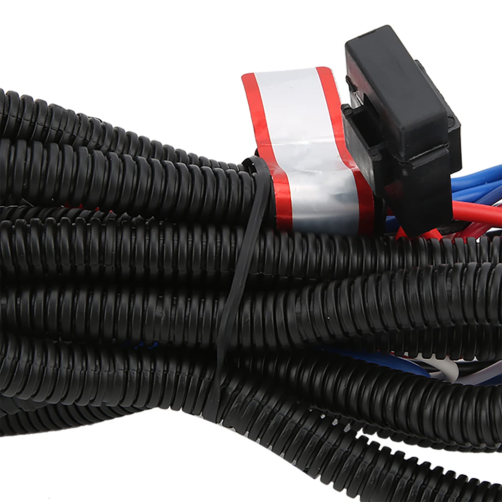 Cablaggio Relè Faro, Cablaggio Relè 2 Fari H4, Cablaggio Relè Faro H4 Kit Cavo Impermeabile per Illuminante per Fari DC 12V, per la Motocicletta Luci di Guida Lampade Ausiliarie di Lavoro
