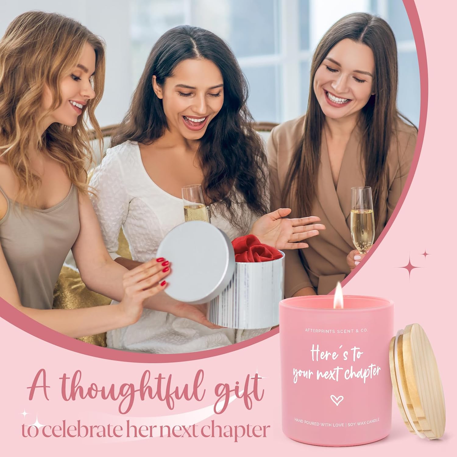 Afterprints New Chapter Candle for Women, Coworker Leaving Gifts for Women