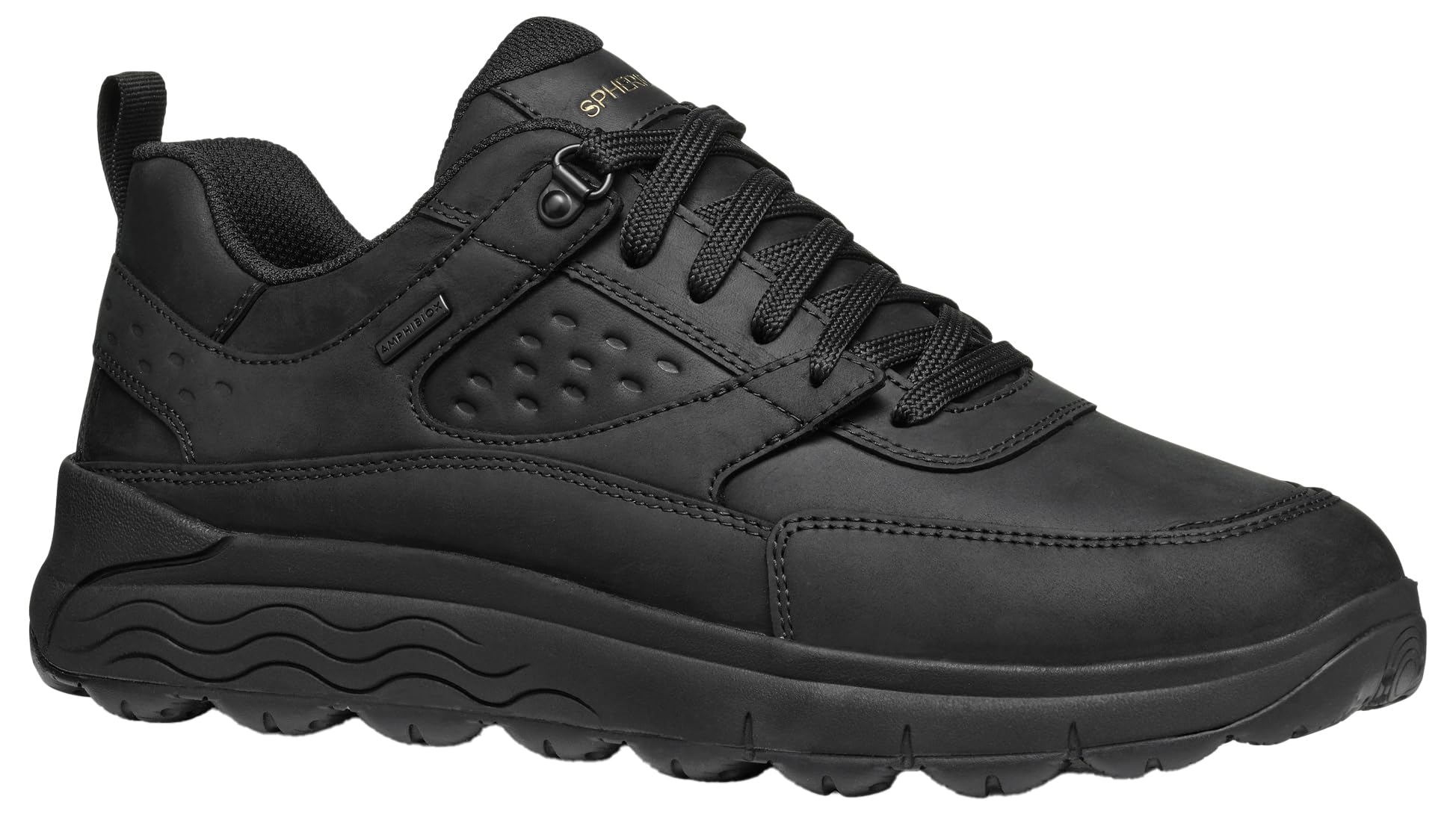 Geox Men's U Spherica 4x4 B ABX Sneaker, Black, 7 UK
