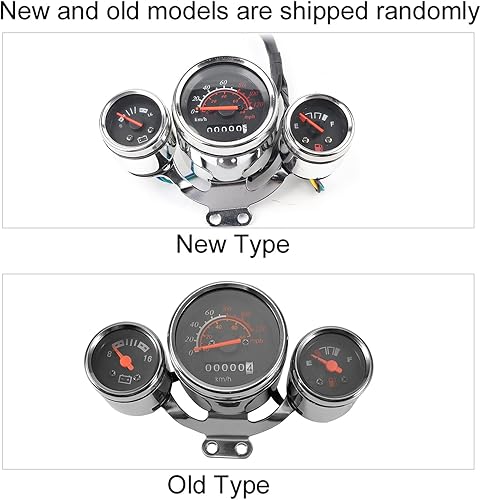 Miniatura 7 de KIMISS 3 en 1 tacómetro digital para motocicleta, odómetro velocímetro, kit de indicador de motocicleta