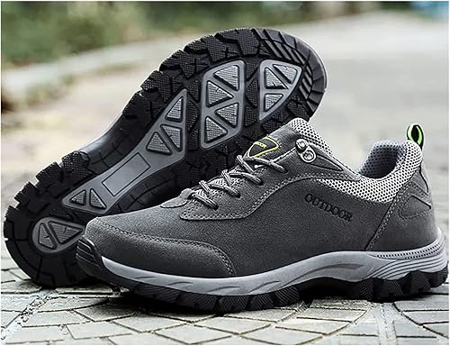 Miniatura 3 de Tzsaixeh Zapatos de senderismo para hombre, buen soporte para el arco para exteriores, transpirables, zapatos ortopédicos para hombres, adecuados