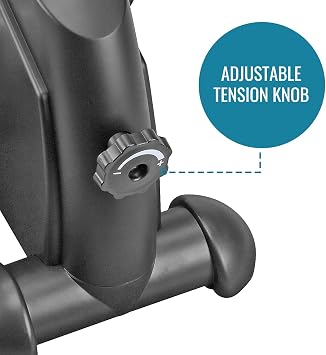 DMI Under Desk Bike Pedal Exerciser, Ellipse Leg Exerciser & Under Desk Elliptical with LCD Display, Leg Exerciser While Sitting For Seniors, Work From Home Essentials, Mat and Batteries Included