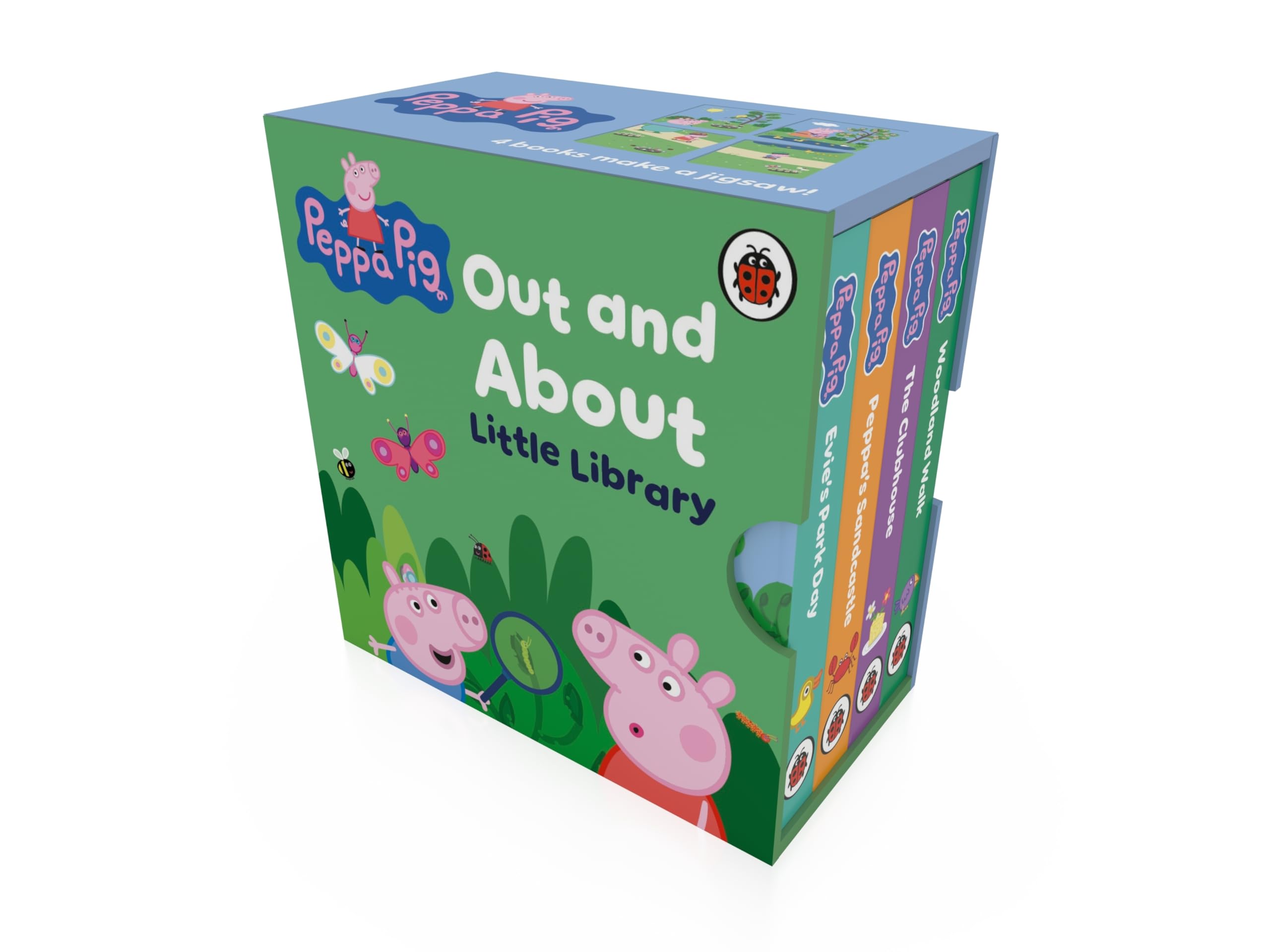 Peppa Pig: Out and About Little Library: Four brilliant stories, one in each chunky board book