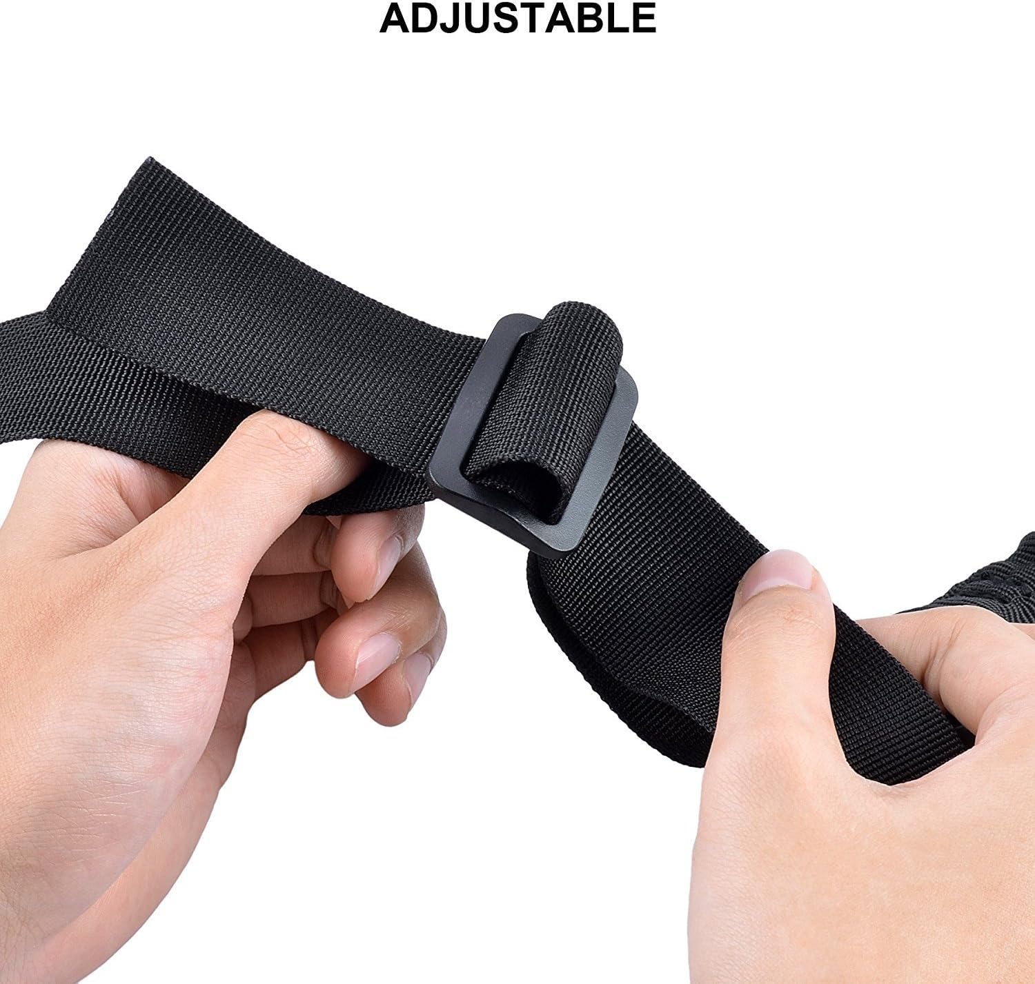 BOOSTEADY Tracolla tradizionale a 2 punti, lunghezza regolabile, 3,2 cm, senza componenti in plastica, interamente in metallo