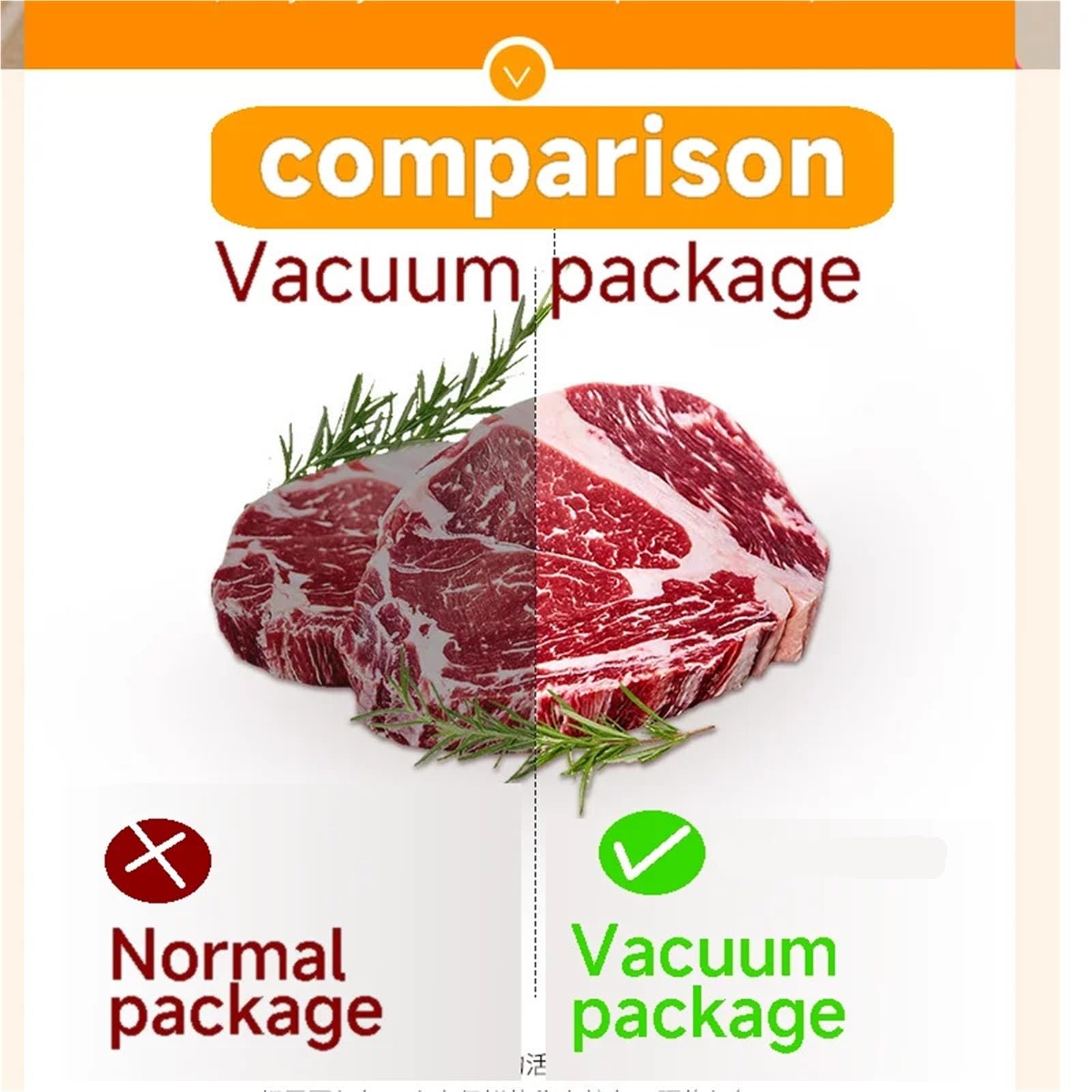 Selladora al vacío, Sellador Al Vacío Para Alimentos, Máquina Selladora De Productos Cocina, Bolsas Plástico Para Embalaje,para conservar carne, pescado, frutas y verduras