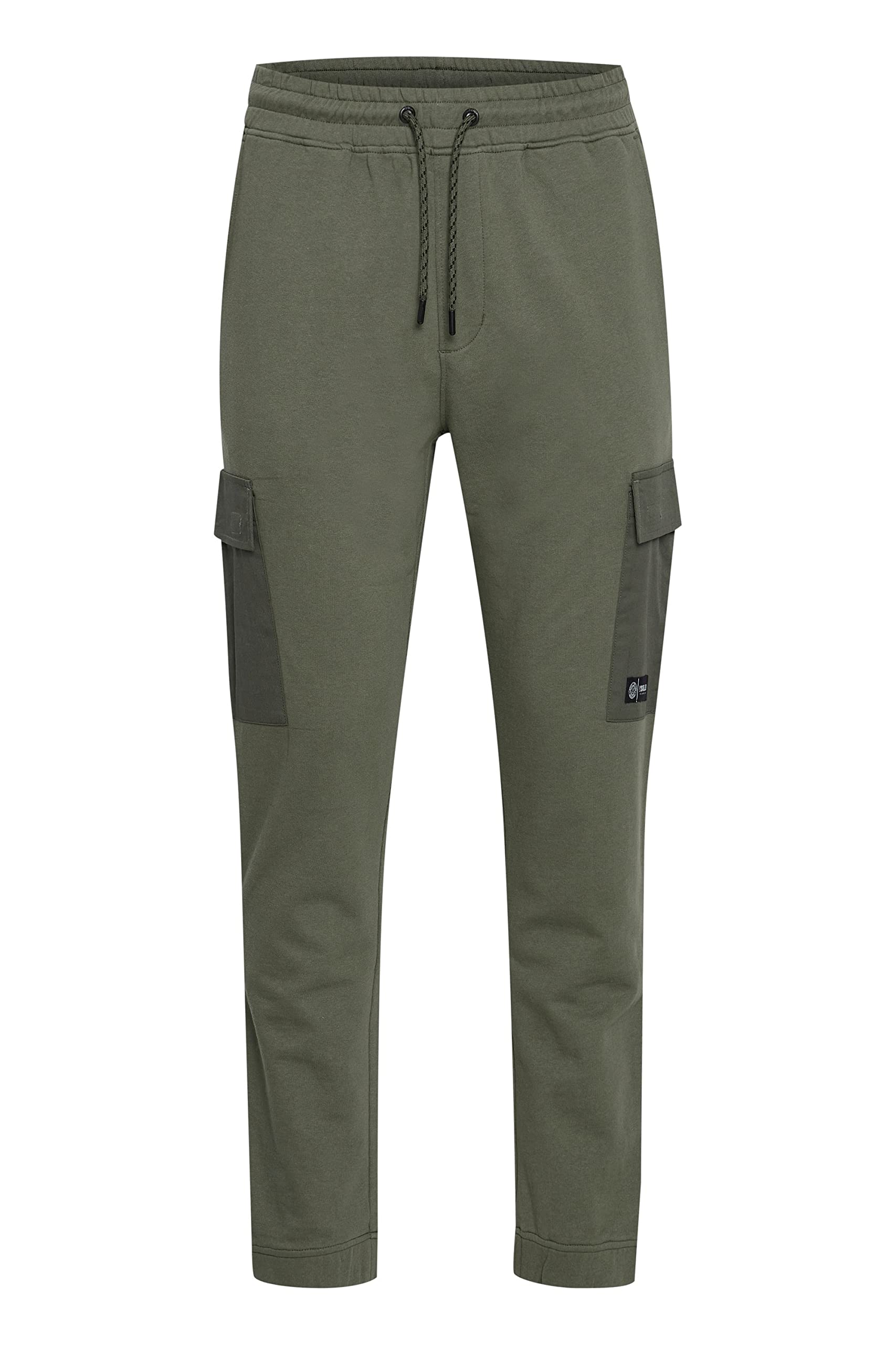 Solid Men's Dusty Olive (180515) !Solid Sdbernardo Fabric Jogging Bottoms Sweatpants With Elastic Waistband And Drawstring Regular Fit, L