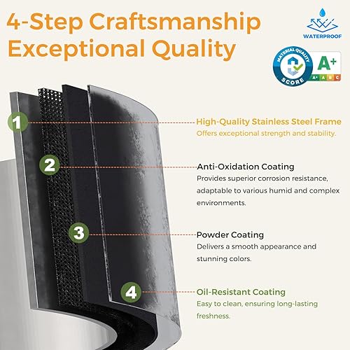 Miniatura 5 de COFaR Armario de metal, 71 Armario de granja con varillas, 2 puertas de granero, estantes ajustables, acero con armarios de dormitorio de 2 cajones