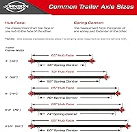 Vista 6 de Eje Polea para remolque de 3,500 Libras con ballestas, pernos y gancho. Pernos de 5x4.5 pulgadas., Acabado de polvo negro