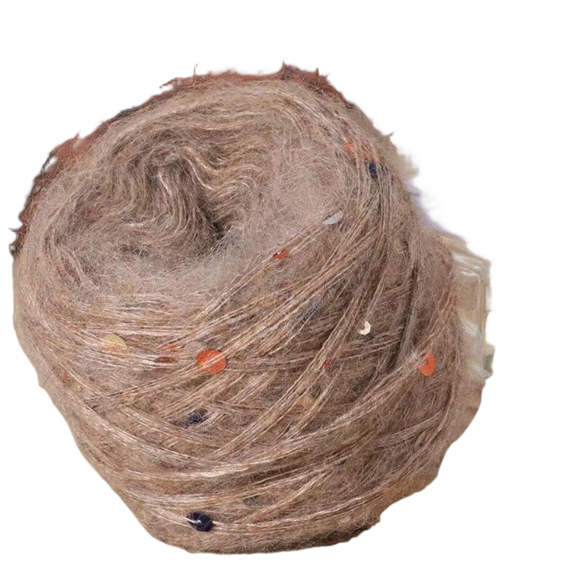 Glitzer-Mohair-Strickgarn, leichtes Häkelgarn für gemütliche Pullover, handgefertigte Kleidungsstücke und Bastelarbeiten, weich und vielseitig (100 g)