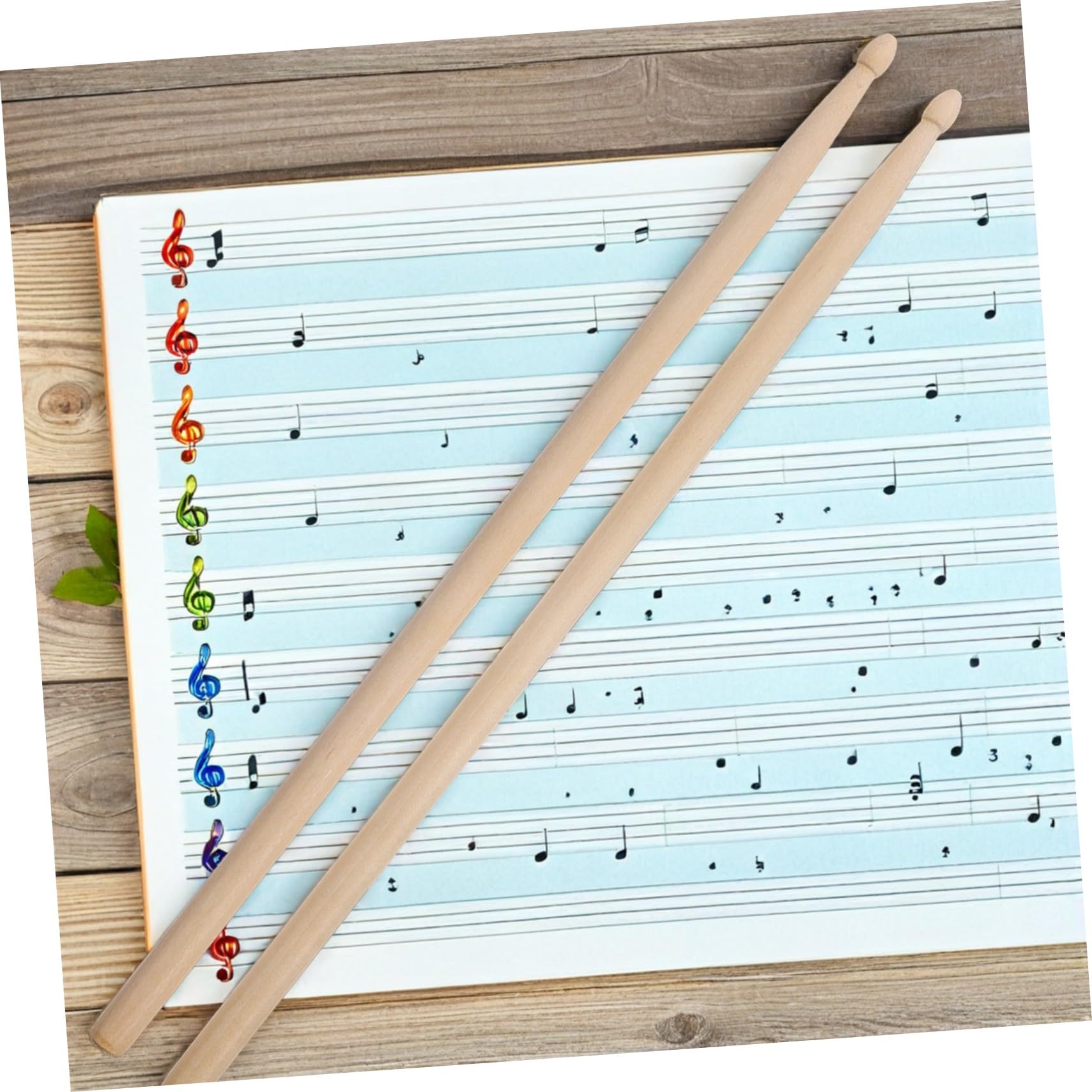 12 Paia Bacchette per Batteria in Legno Bacchette Professionali con Impugnatura Confortevole per Principianti e Musicisti e Pratica Percussioni
