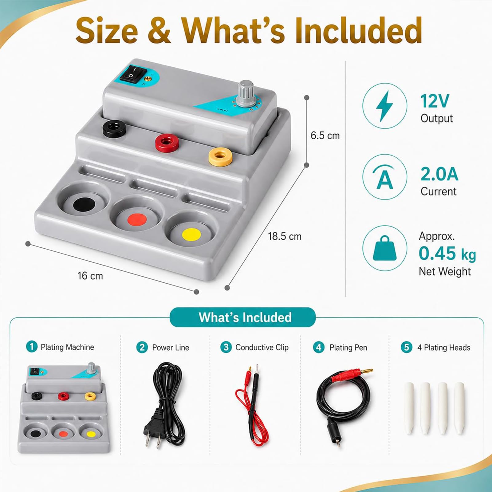 Bolígrafo De Galvanoplastia Para Joyería Kit Profesional De Galvanoplastia