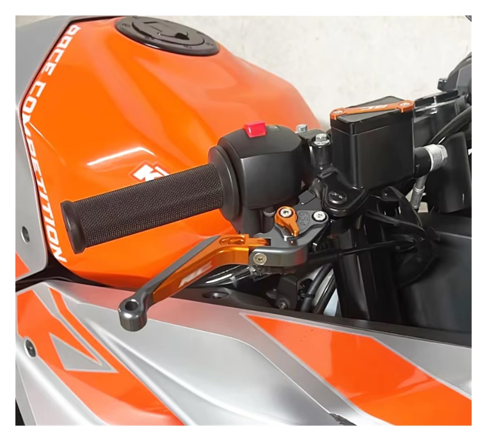 kupplungsbremshebel Für KTM RC 125/200/250/390 2014–2024, Motorrad-Kupplungshebel, Bremshebel, ausziehbare, faltbare, verstellbare Hebel(T)