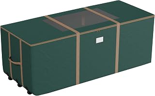 Rolling Storage Bag - 67in Storage Bags with Durable Handles and Wheels for Outdoor Cushion, Clothes, and More by Pure Garden (Green)