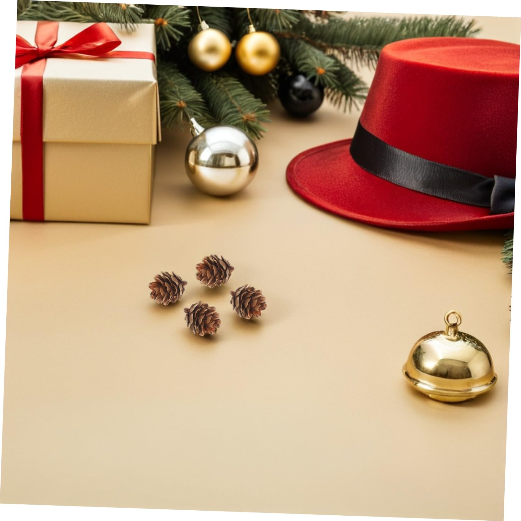 Gatuida Mini-kiefernzapfen-Ornamente Rustikale Tannenzapfen für Weihnachtsbaum-Dekoration Party-Dekorationen und DIY-projekte Natürliche Ästhetik Leicht Aufhängbar Langlebig für Wiederholt