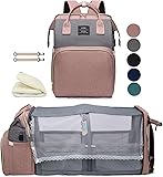 Diaper Bag Backpack with Changing Station: Pink Baby Toddler Bags for Girls Boys Women Large Big Travel Backpack Pañaleras Modernas Para Bebe Niña Newborn Essentials Mom Must Haves Baby Registry