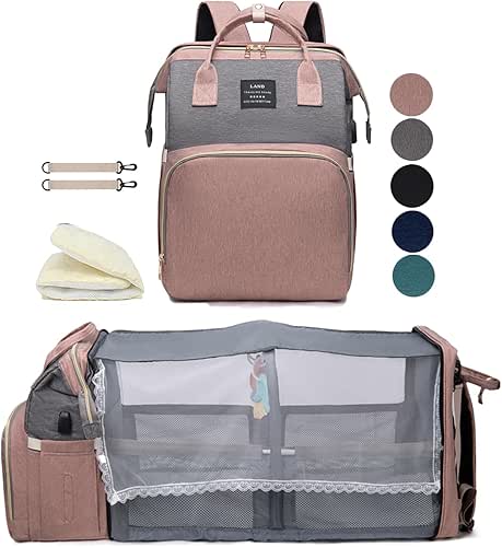 Non Toy Gifts for 1 Year Old - 25 Ideas From Moms 32 houscly Diaper Bag Backpack with Changing Station: Pink Baby Bags