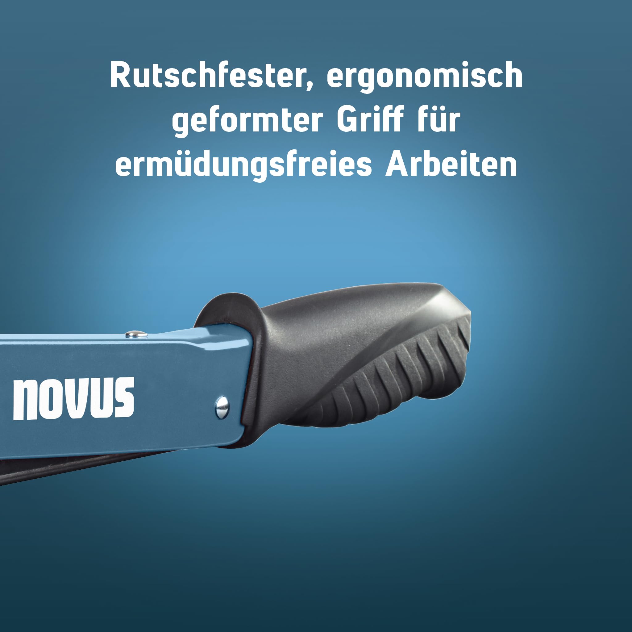 Puntatrice per martelli Novus Tools J-033 Set + 5000 clip a filo piatto – Puntatrice robusta per uso universale – Clip a filo piatto G tipo 11 da 6 a 10 mm – Metallo pieno