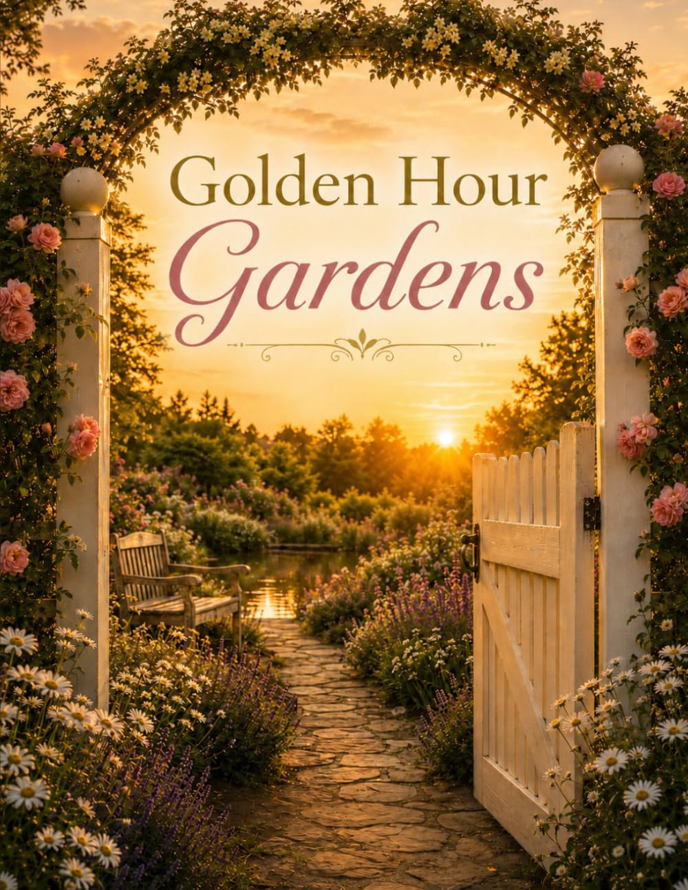Golden Hour Gardens: A Calming No Text Picture Only Book for Seniors with Dementia, Alzheimer’s, and Memory Loss. Offering A Comforting Space Of Quiet Enjoyment. (Quiet Moments Picture Books)