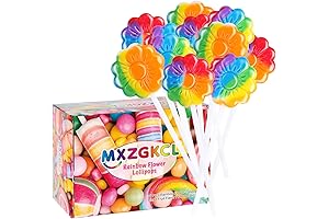 Small Rainbow Flower Lollipops: An Enchanting Treat for Sweet Tooths