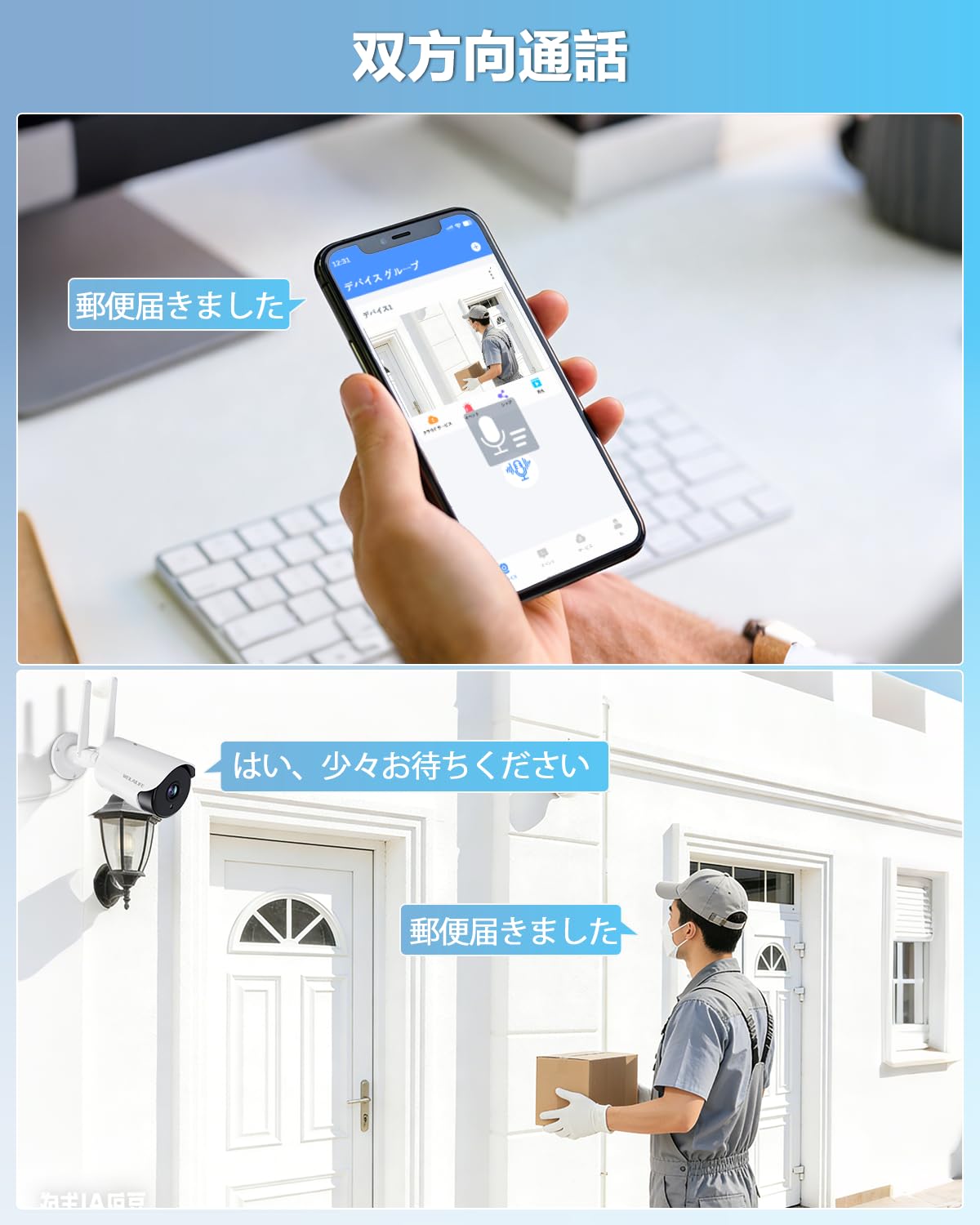 Amazon.co.jp: 【500万画素・AI人体検知・130°超広角】WEILAILIFE 防犯