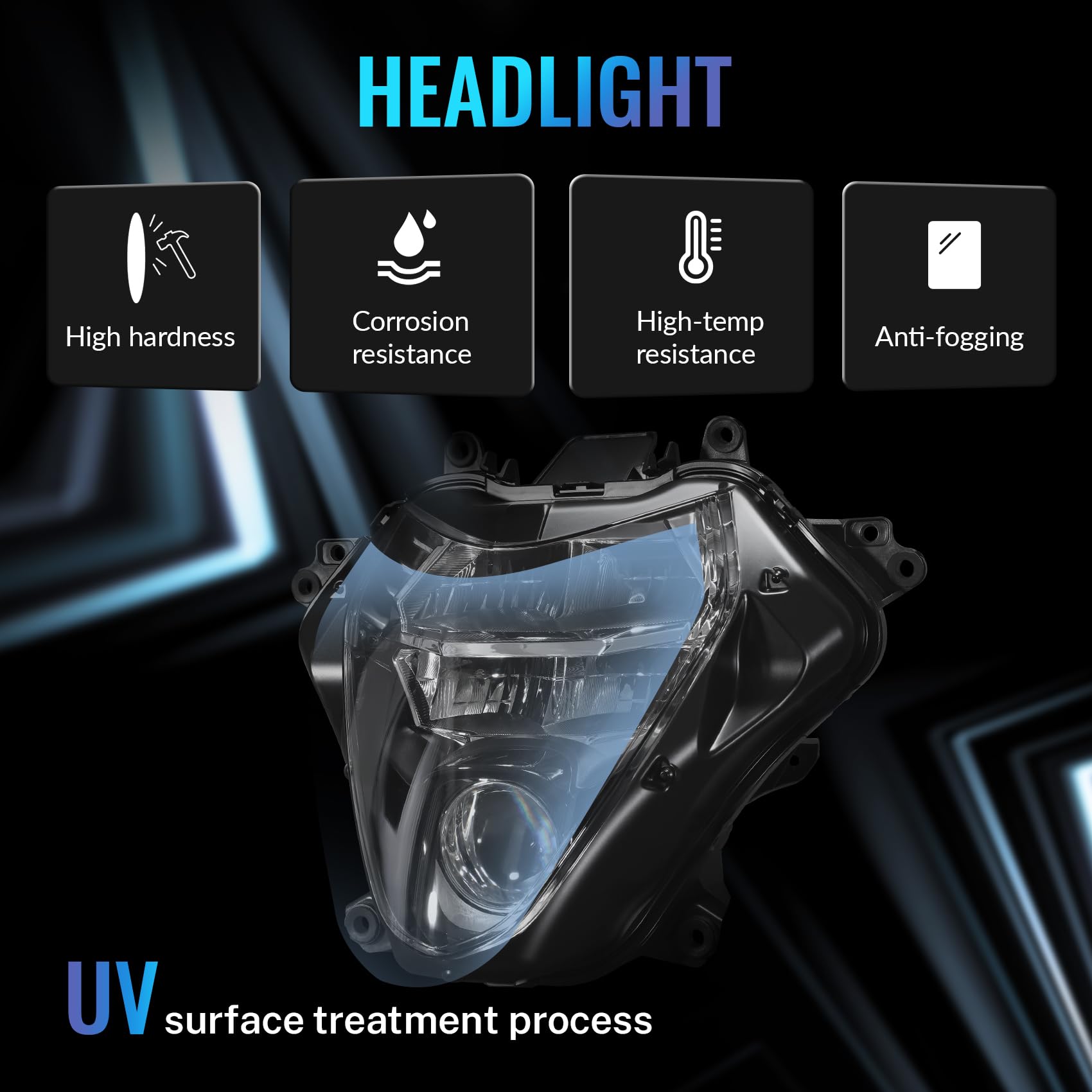 Amazon.com: TCMT Headlight Head Light Lamp Assembly Fit For Suzuki