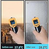 Vista 2 de Película reflectante para ventana de control de calor con 99 % de bloqueo UV y protección de privacidad, película reflectante para teñir ventanas