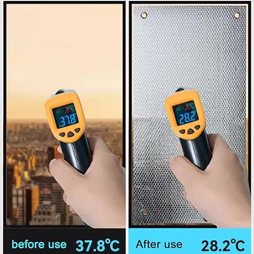 Miniatura 2 de Película reflectante para ventana de control de calor con 99 % de bloqueo UV y protección de privacidad, película reflectante para teñir ventanas