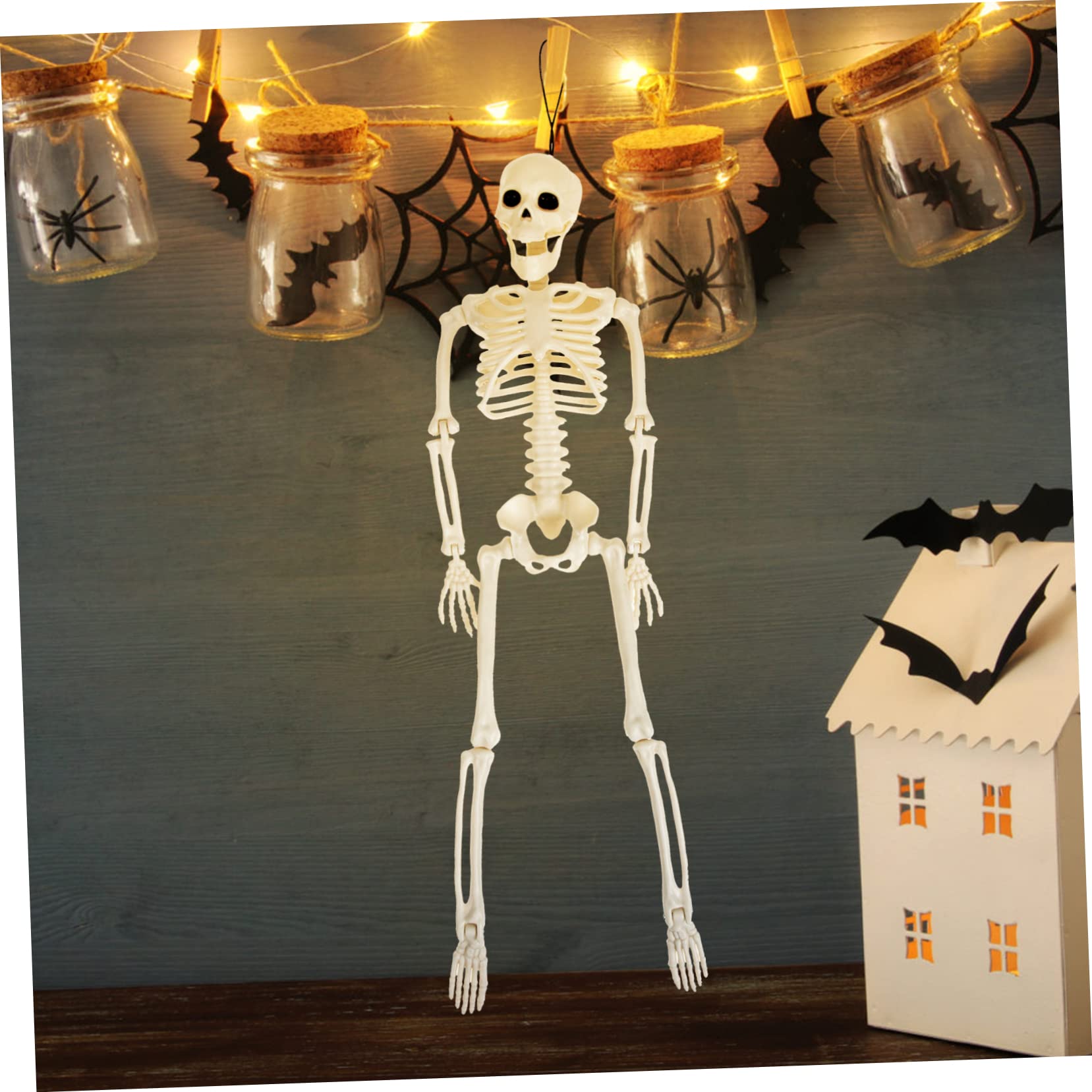 TOYANDONA 4 Piezas Esqueleto Humano Esqueleto Decoración Esquelética De Halloween Articulación del Esqueleto De Halloween Hueso De Plastico Pequeña Calavera Novio El Plastico Moda