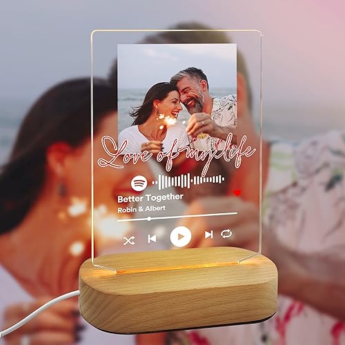 Canción acrílica personalizada con foto, regalo personalizado para novio, novia, cubierta de álbum acrílico, placa de música transparente Canción acrílica personalizada con foto, regalo personalizado para novio, novia, cubierta de álbum acrílico, placa de música transparente