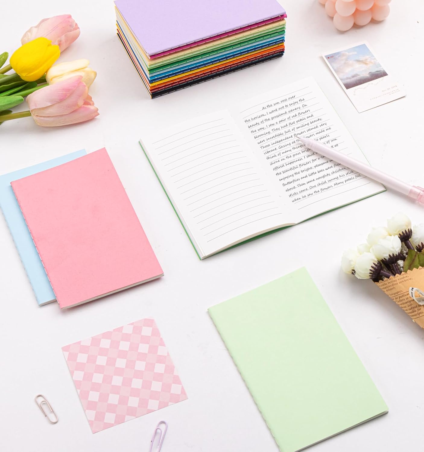 150 Pack Mini Pocket Colorful Lined Notebook Bulk, Journals Bulk, Small Notebooks 3.5x5.5, 30 Sheets/60 Pages, Mini Notebooks for Traveler, Students, School Supplies(Lined-150 pack, 15 Colors)
