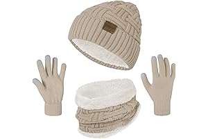 Loritta Winter Knitted 3-Pieces Set: The Perfect Winter Companion