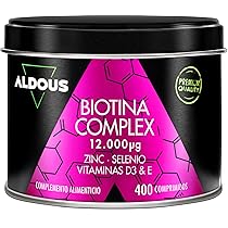 Biotina Capelli 12000 mcg – 400 Compresse – Integratore Capelli – Biotina, Zinco, Selenio, Vitamina D3, E – Biotina Crescita Capelli, Pelle e Unghie – Vitamine Capelli – Rinforzante Unghie -Anticaduta