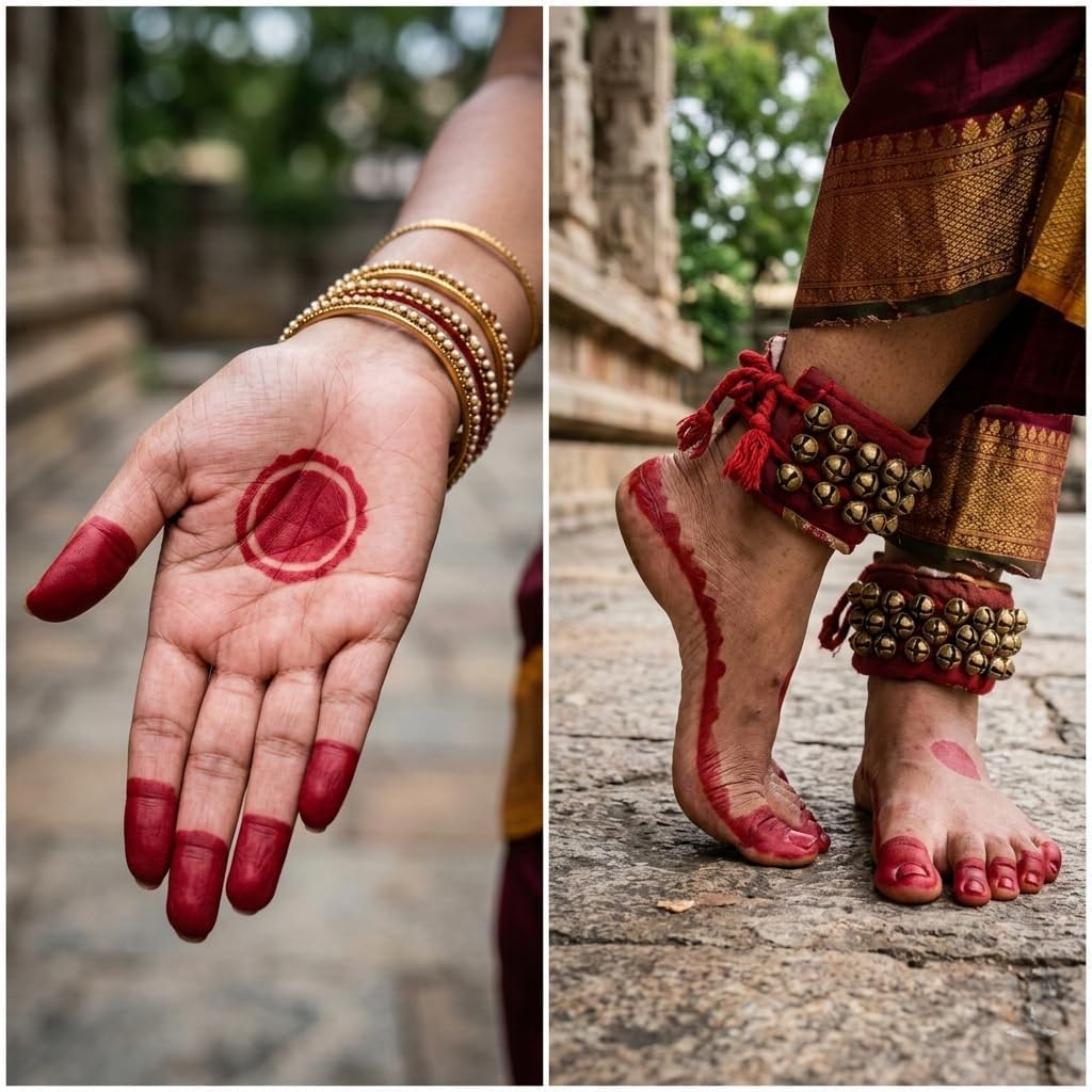 Premium Red Alta Pen for Hands and Feet - Waterproof Alta Marker Pen for Bharatanatyam, Kathak & Odissi Dance - Long-Lasting Alta Stick for Traditional Bridal Makeup & Festivals 4