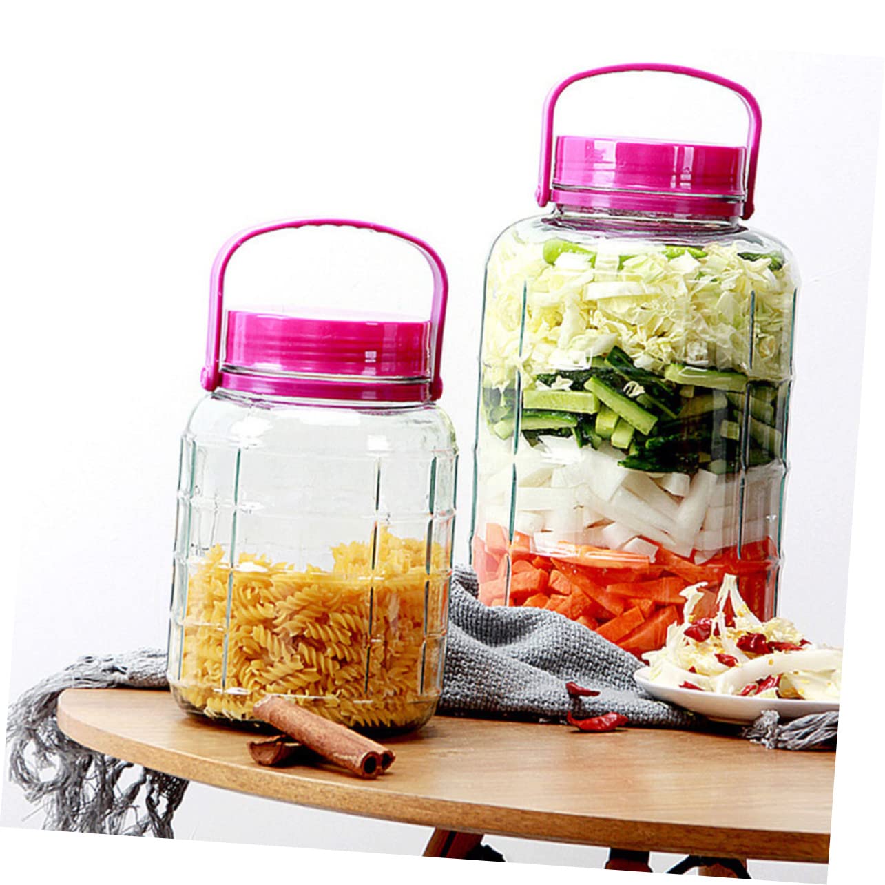 Alipis Tarro de Cristal Transparente 2l de Vidrio Sellado para Cocina