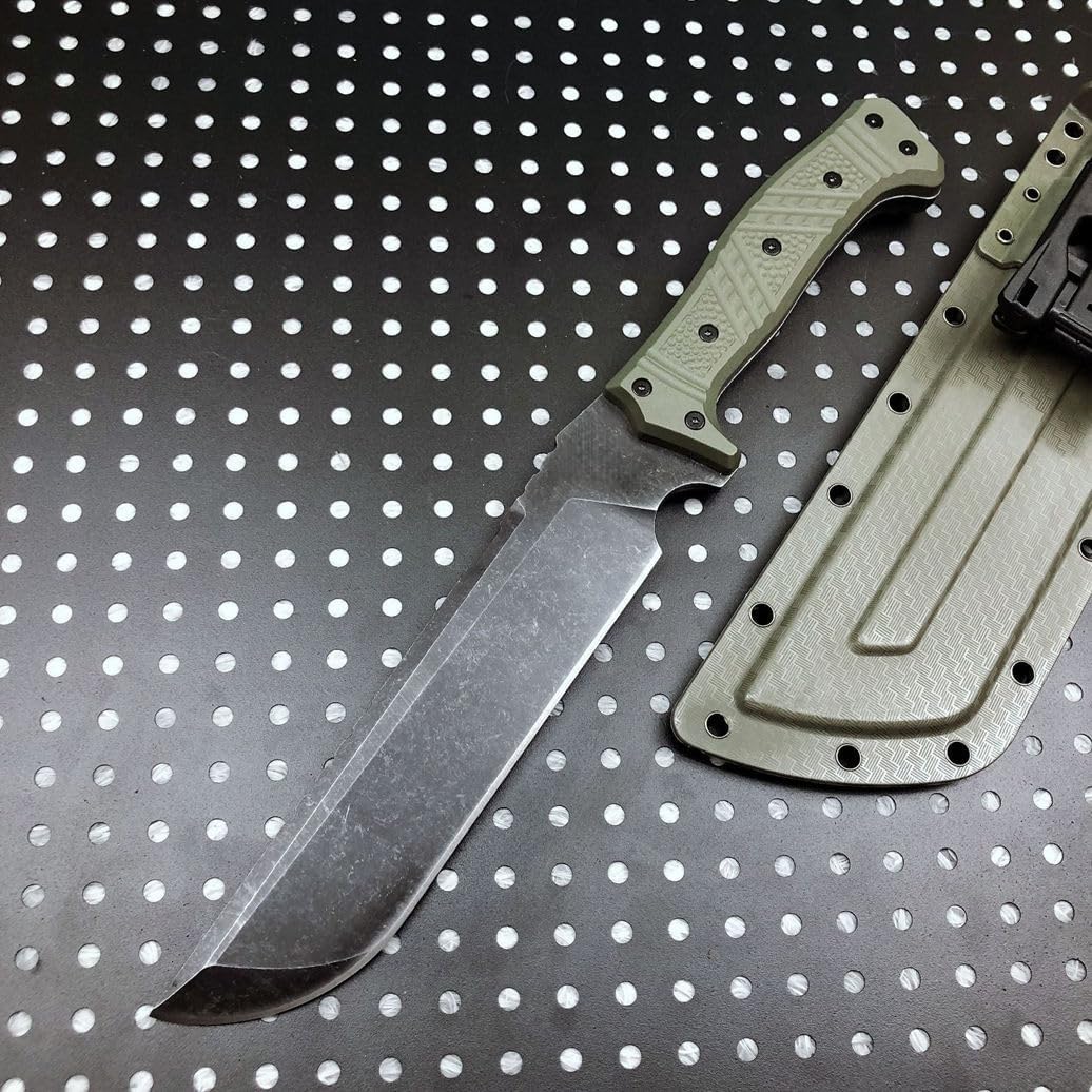 Generico TEERMA H6Z Forgiatura integrata fixed blade Coltello multiuso, Utilizzato principalmente per campeggio, caccia, pesca, esplorazione della giungla, escursionismo
