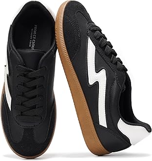 Project CloudSneakers for Women - Lace-up Shoes for Women Trendy Women Sneakers, Memory Foam Women's Fashion Sneakers Shoes Women Footwear - Non-Slip Womens Shoes (Irita)