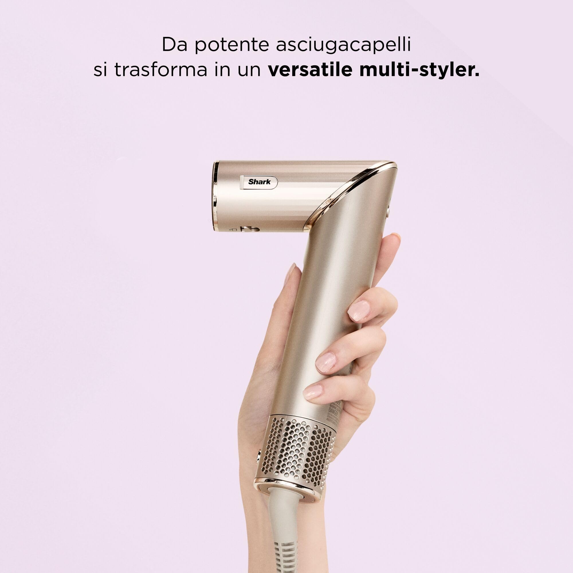 Shark FlexStyle Multi Styler ad Aria Calda e Asciugacapelli con Arricciacapelli Auto-Wrap, Spazzole e Concentratore – Senza Danni da Calore, Styling Versatile, per Tutti i Tipi di Capelli