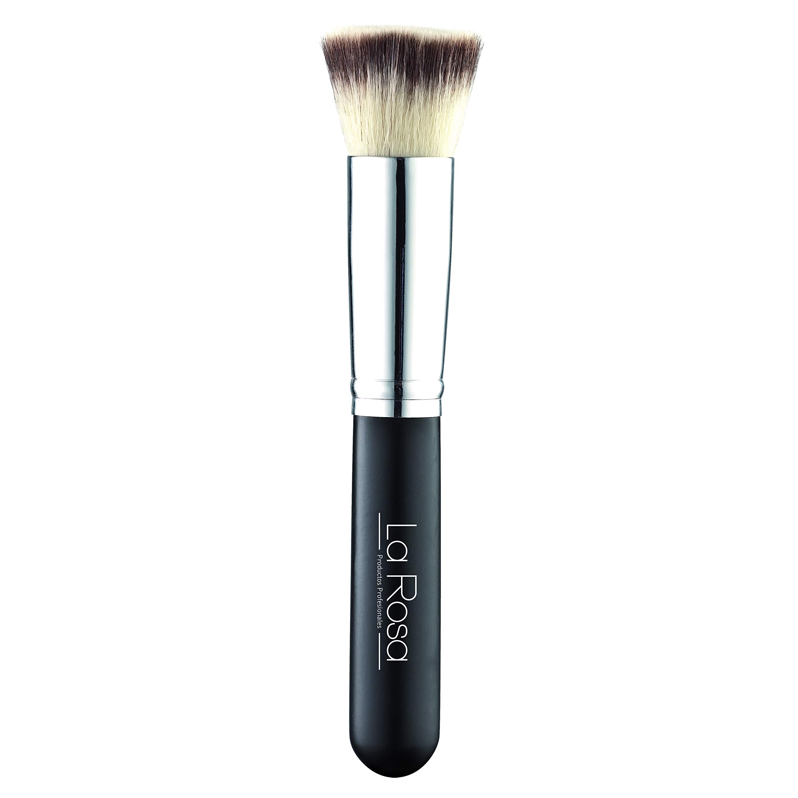 La Rosa Thin Foundation Brush Flat Top, Black