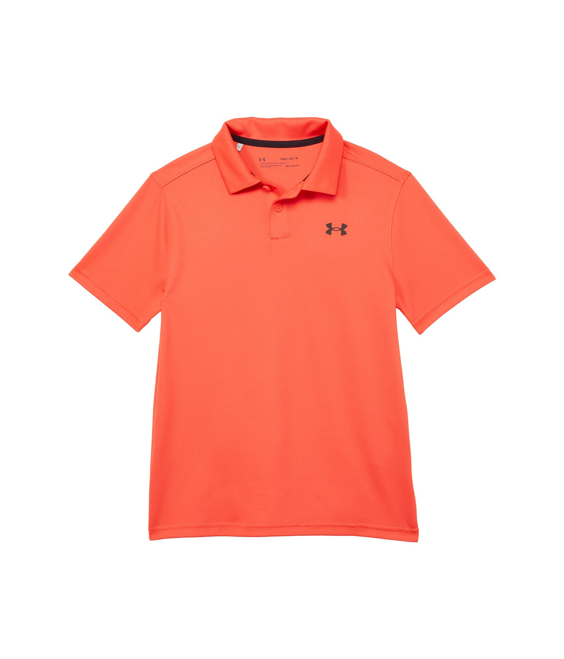 Under Armour Boys' Performance Golf Polo , Venom Red (690)/Black , Youth Small