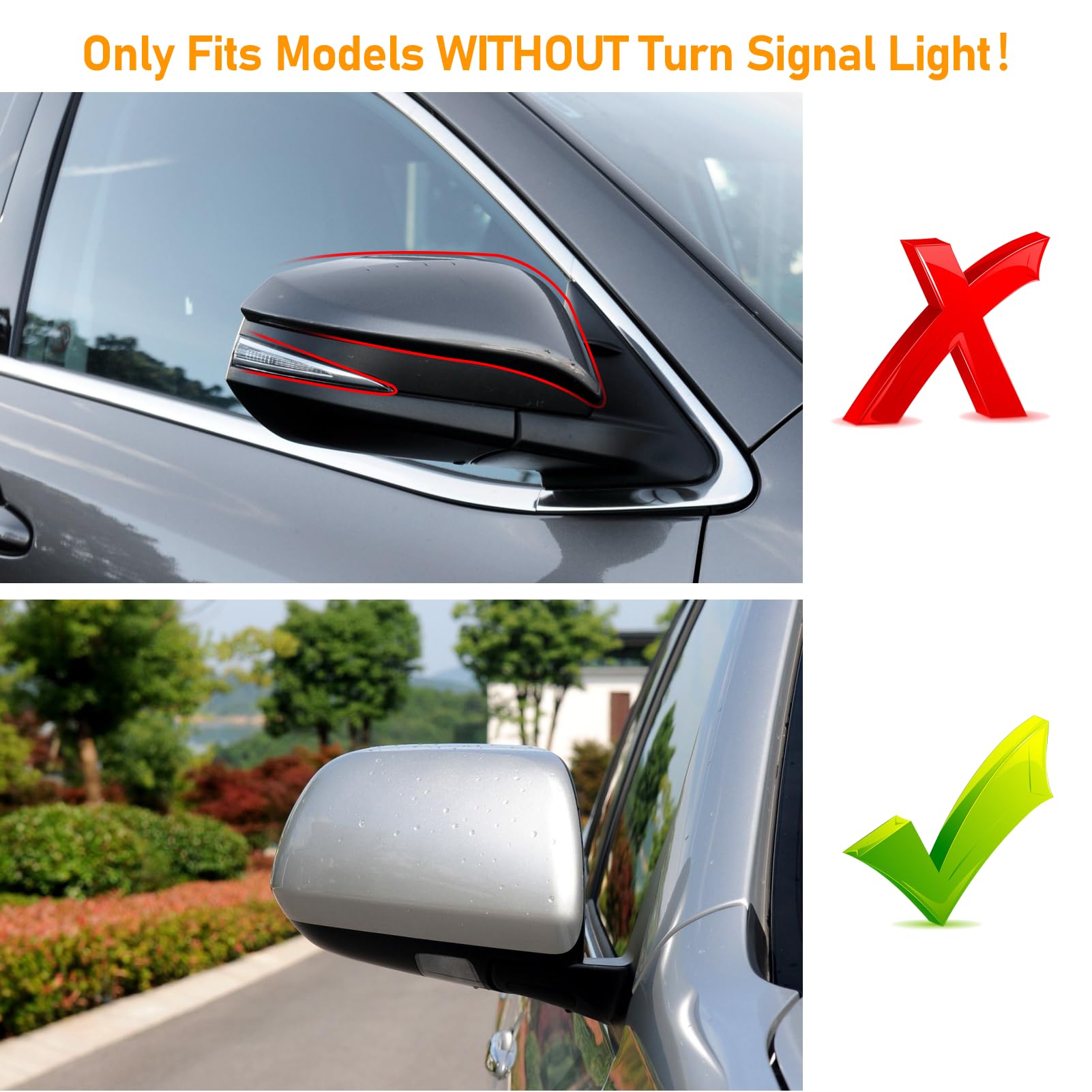 Heated Side View Mirror - Driver Left Hand For 2001-2007 Toyota Highlander, With Puddle Light