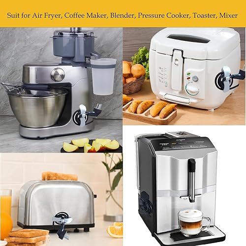 Miniatura 5 de Organizador de cables para electrodomésticos, paquete de 5 soportes organizadores de cables para el hogar, enrollador de cables para freidora de