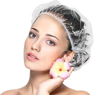 eAmaze Shower Cap (Pack of 100) Free Size - Reusable Shower Caps for Men Women, Larger Thicker Waterproof and Individually... Price In India