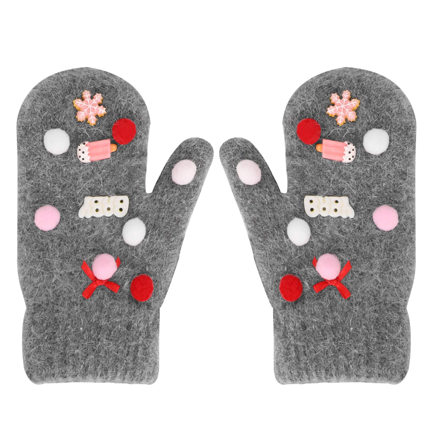 6 Paia Guanti Magici Elasticizzati Per Bambini 3-8 Anni - Caldi E Morbidi Per Inverno - Foto 3