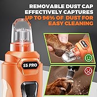 Vista 7 de Whisper - Molinillo de uñas silencioso para perros con 4 luces LED, seguro y sin estrés para perros sensibles de todas las razas y tamaños, 3 brocas