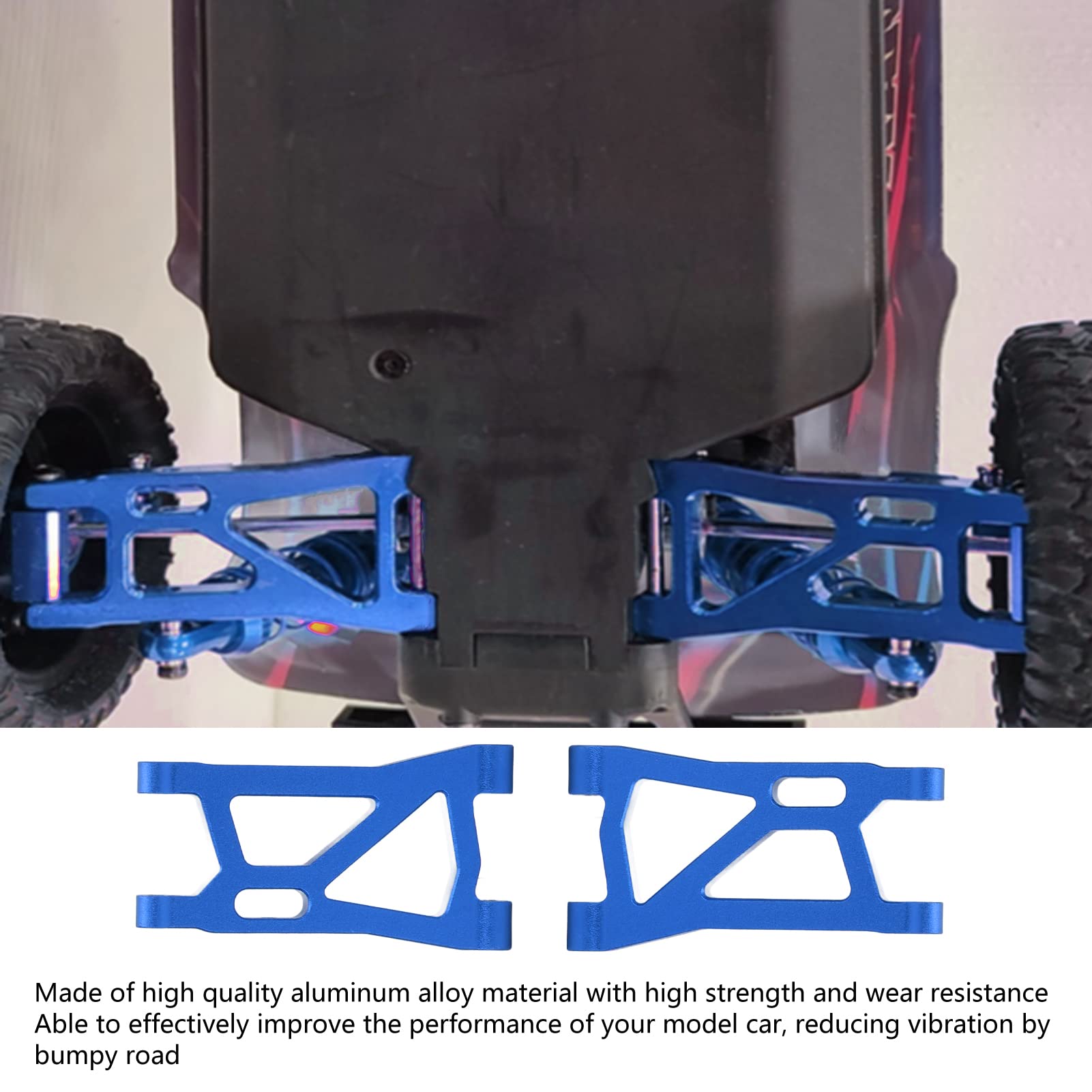 Dilwe RC Hinterradwellenschalen Aus Aluminiumlegierung – Für 1/16 RC-Autos, Ca. 34 Mm, 2 Stück Inkl. Muttern