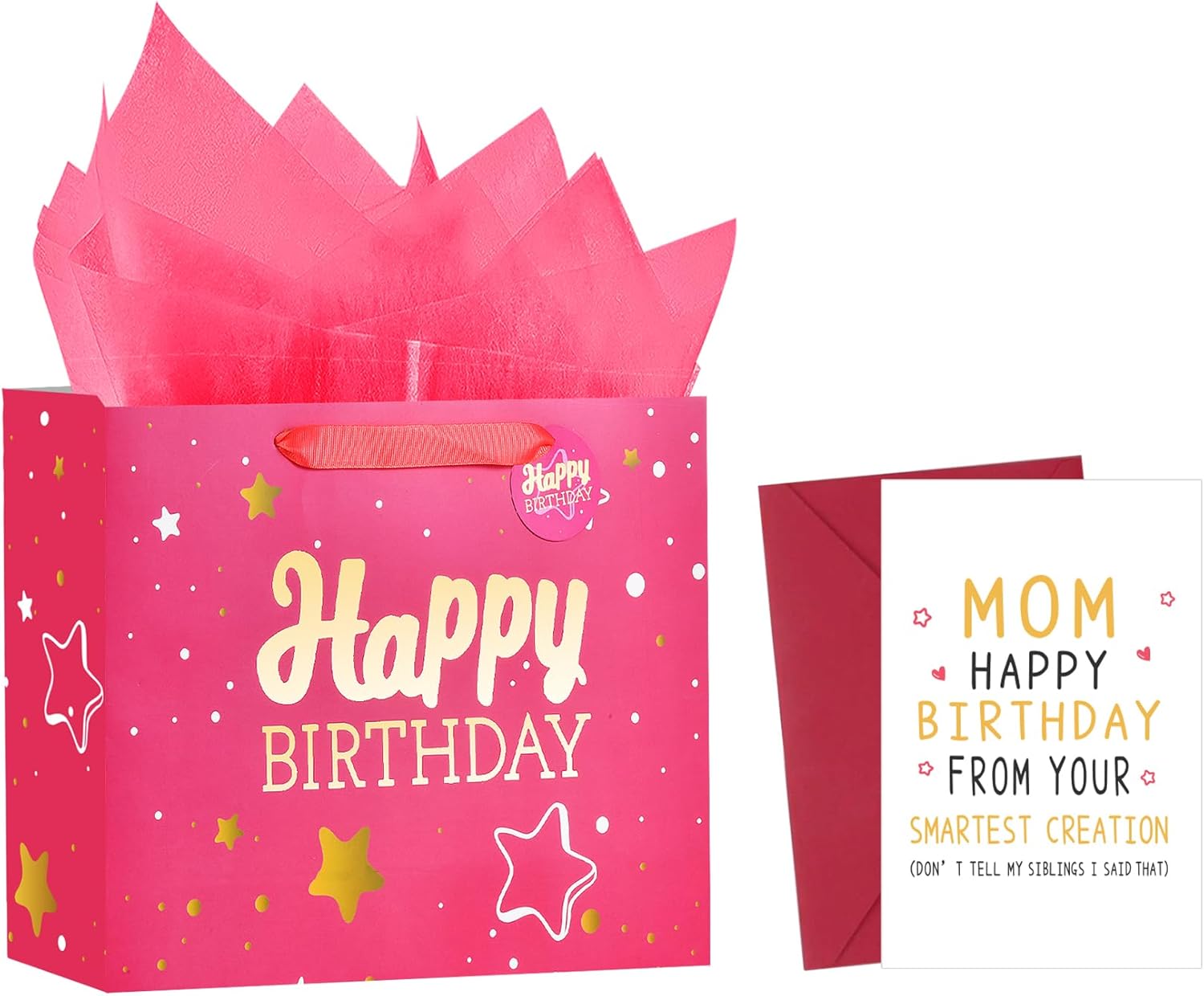 Pink Hot Stamping+Mom Birthday Cards